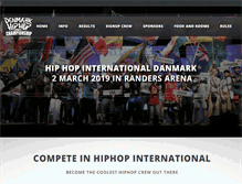 Tablet Screenshot of hiphopinternational.dk